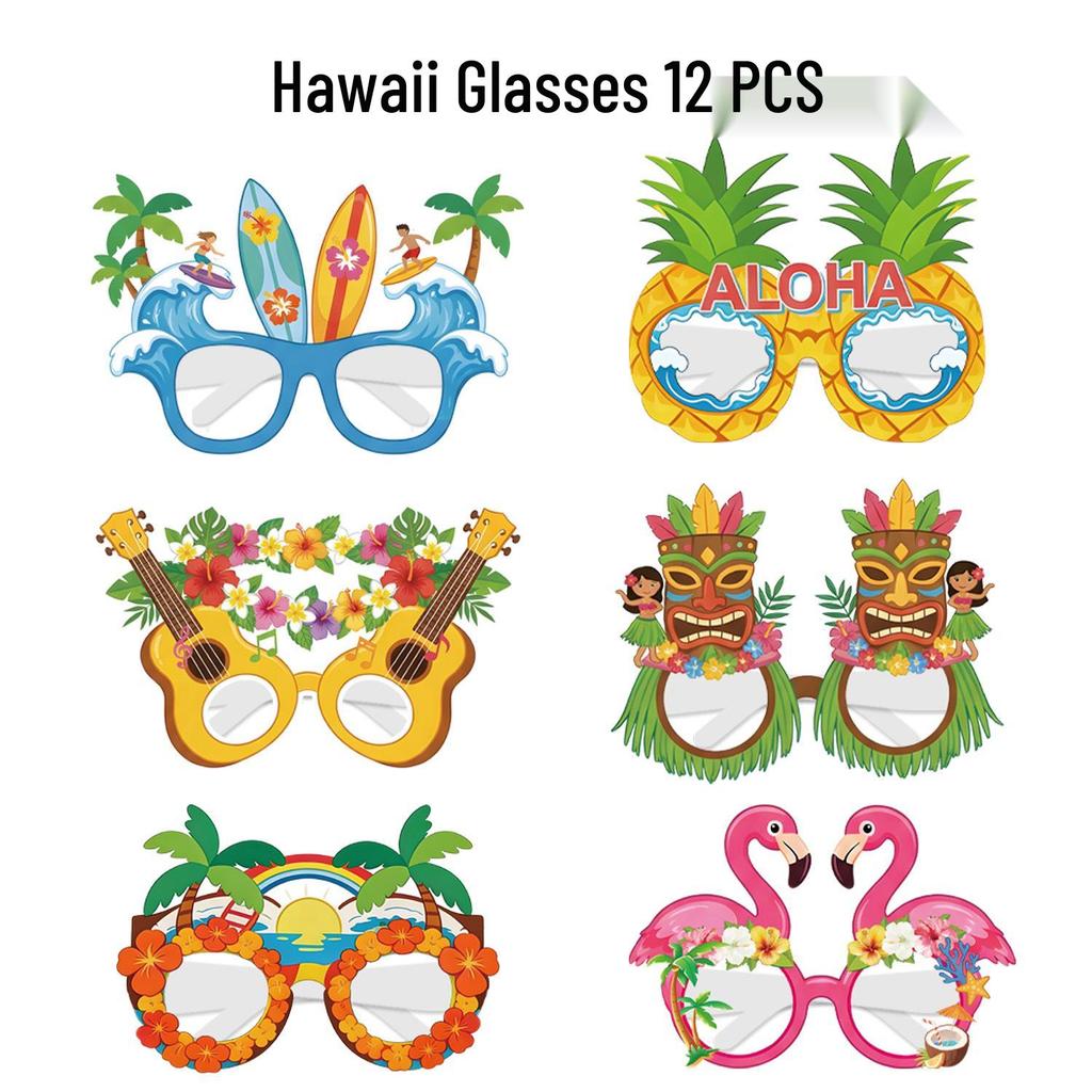 ALOHA Hawaii Theme Summer Party Decorations: Banner, Hanging Swirls, and Honeycomb Accents