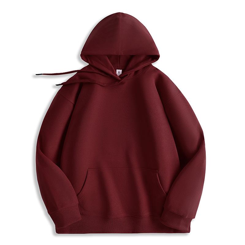 Men's Heavyweight Iron Gray Fleece Hoodie - Warm, Loose Fit for Autumn/Winter