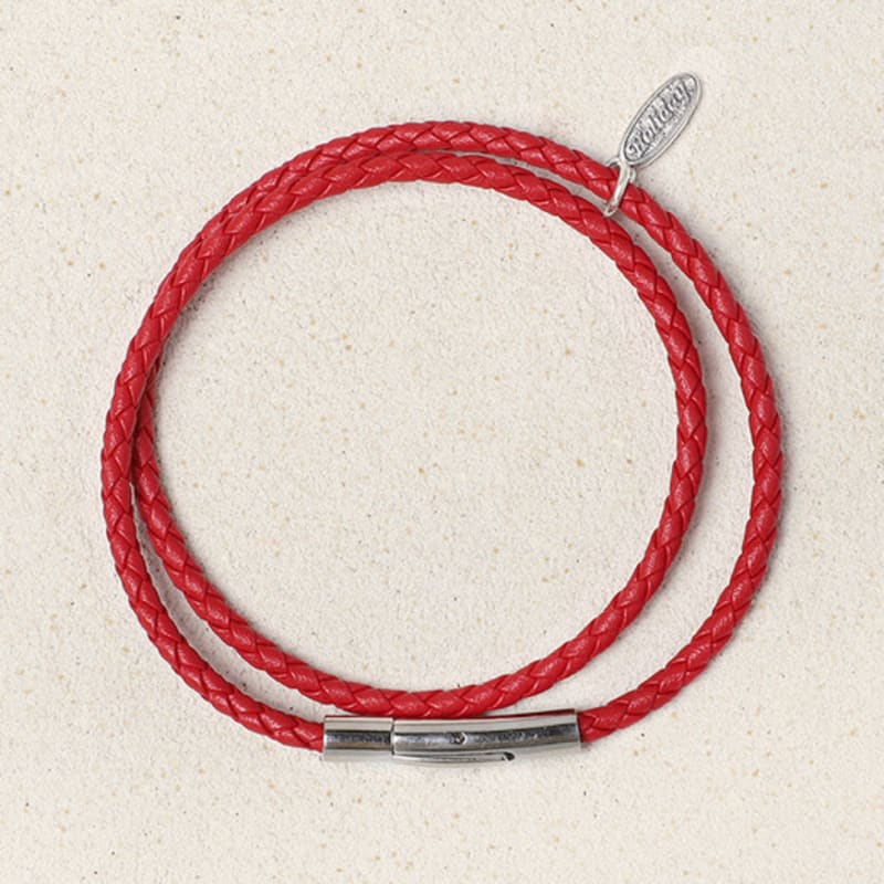 HolidayVisitor Massives Doppel-Rindsleder-Armband