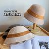 Knitted Wool Woolen Fisherman's Hat Children Autumn and Winter Warm Bucket Hat Inlaid with Rhinestones Temperament Elegant Leisure Basin Hat Tide