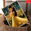Pearl Painting Set Yellow Dress Pearl Isabellas Night Flower Banquet Sparkling Painting Craft Home Wall Decoration Handmade Gift