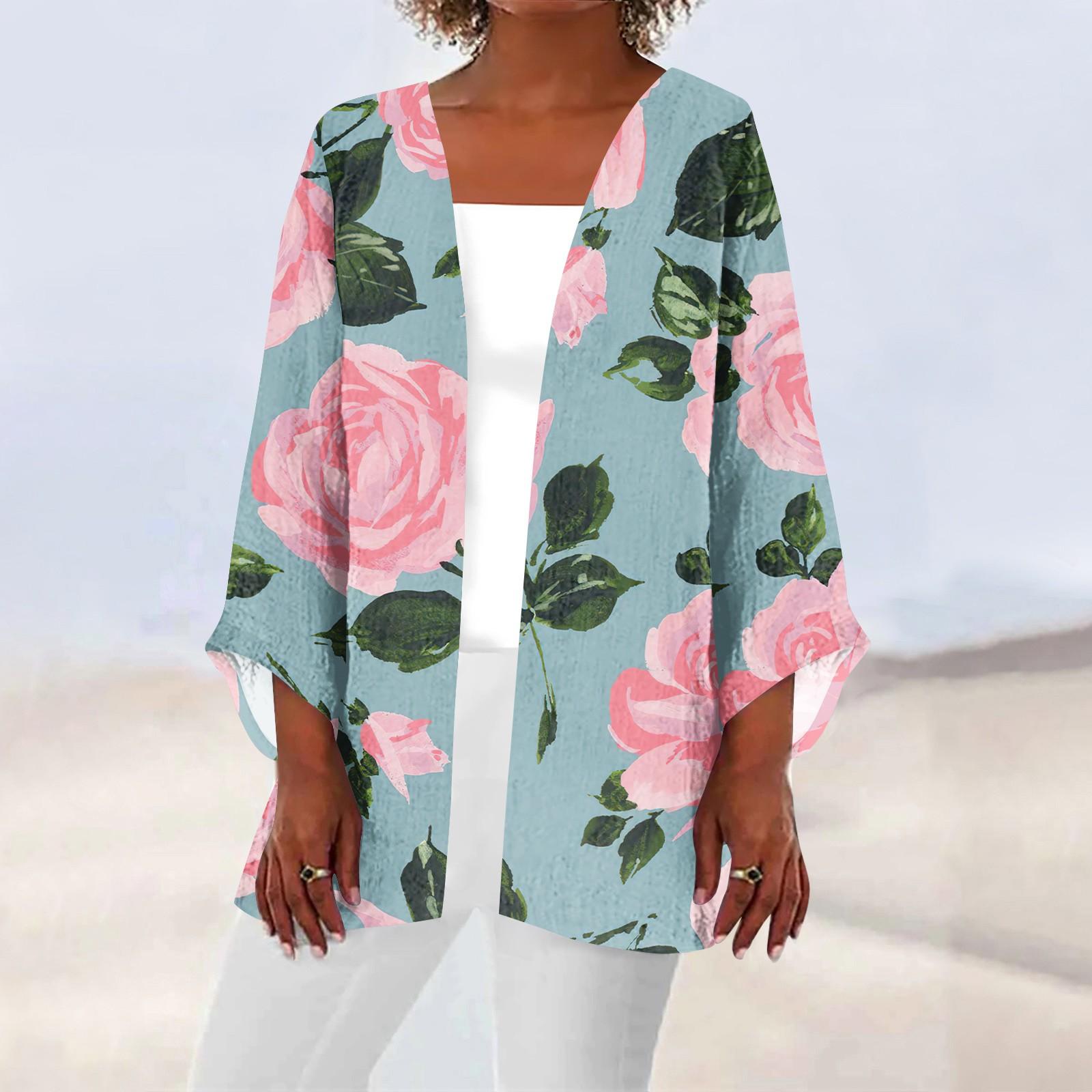 Женская повседневная модная легкая куртка средней длины с принтом — фото 9