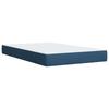 Box Spring Bed with Mattress and Headboard Blue 120 x 200 cm Fabric