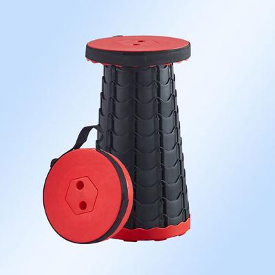 Ein faltbarer Outdoor-Hocker, tragbarer und leicht zu transportierender Teleskop-Klapphocker für Outdoor-Camping, Angelhocker, Heimhocker
