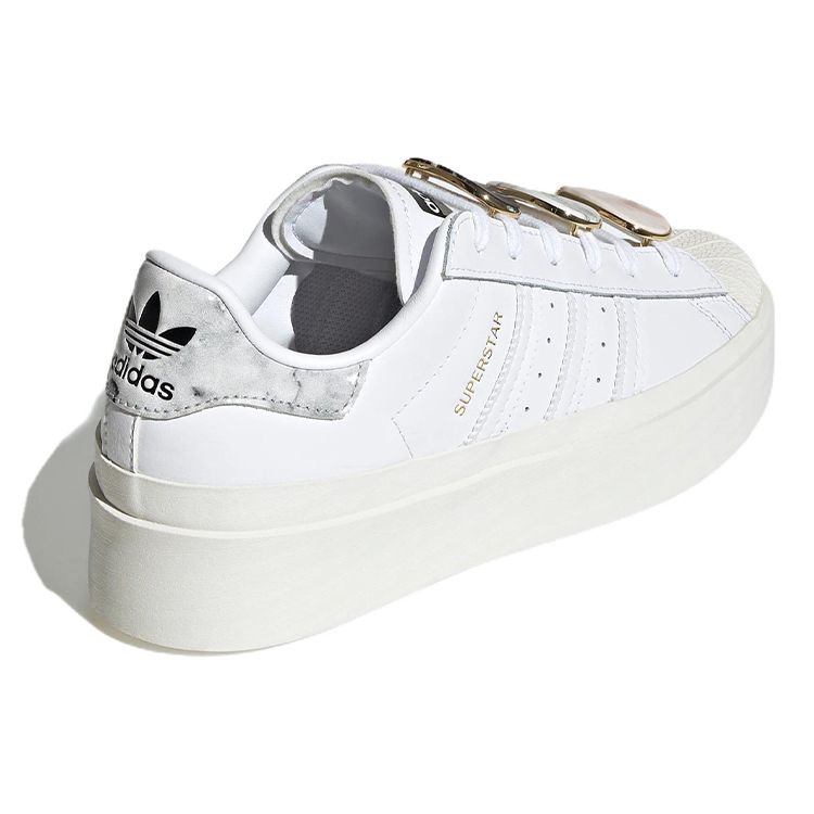 Adidas Superstar Bonega White Gold Metallic Women Sneakers Cream Cloud-White GY1485