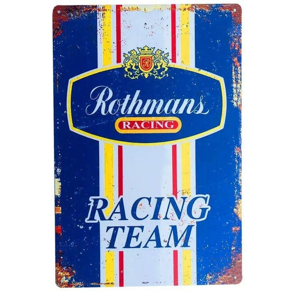 Retro Tin Sign - Classic Car Oil Painting Art for Man Cave Garage Bar Home Decor