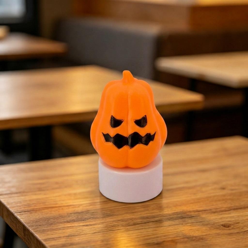Halloween LED Candle Ghost Light, DIY Scene Decor Party Atmosphere Pumpkin Lantern