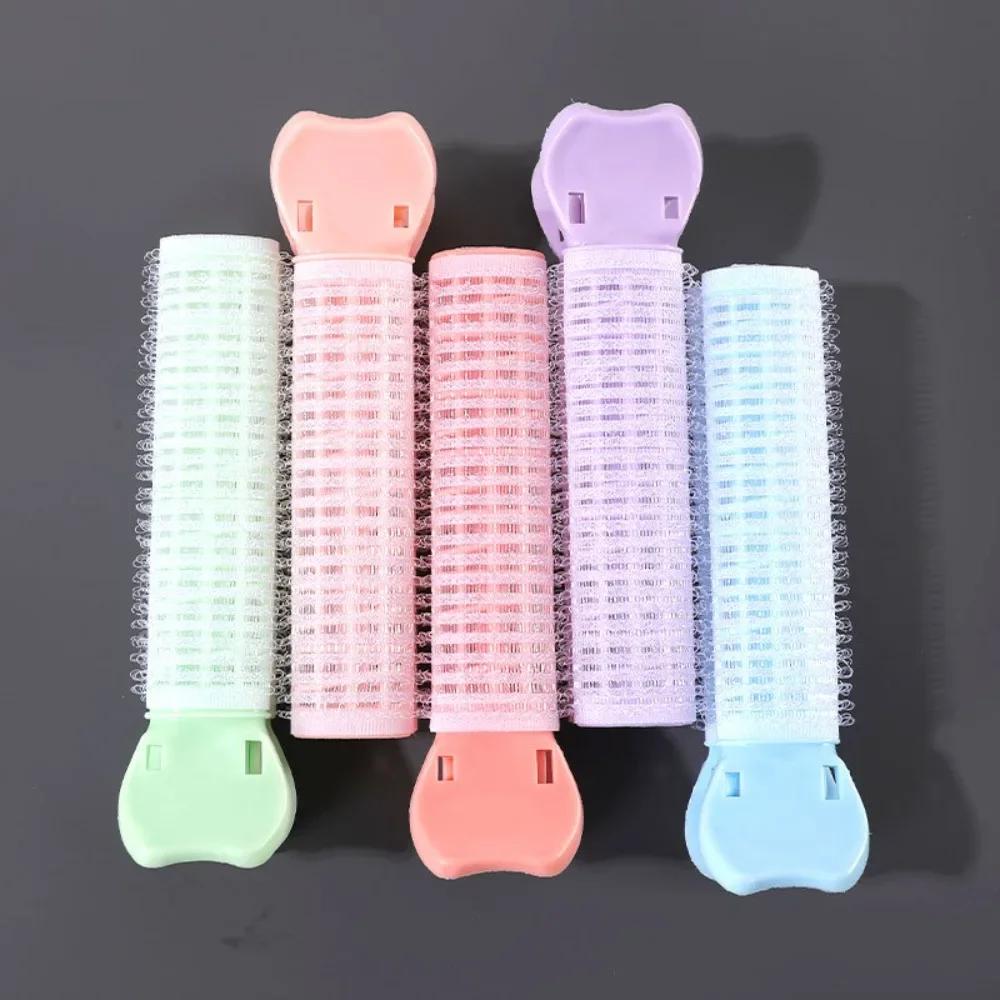 2pcs No Trace Head Hair Roots Fluffy Clip Lazy Air Bangs Self-adhesive Fluffy Hair Clip Curling Device Forehead Curler Hair