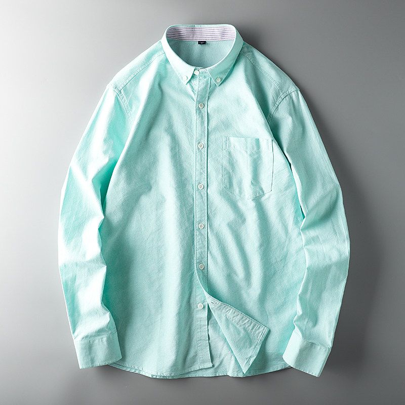 Long Sleeves Cotton Export Cattle Goods Casual White Shirt