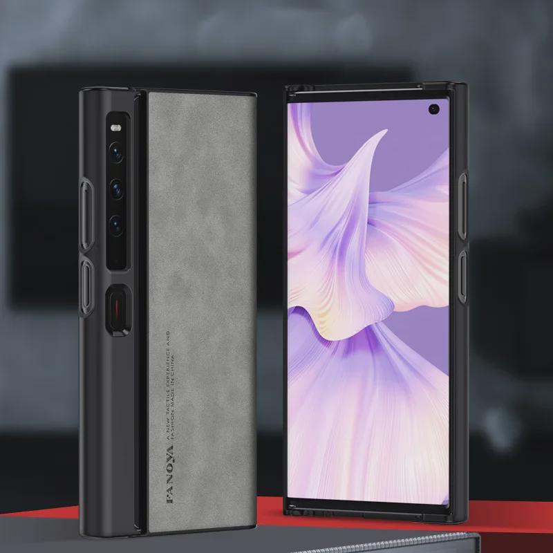 Huawei Mate XS2 Sheepskin Protective Case - Full Coverage Folding Screen Anti-Fall Cover for 5G Mobile.