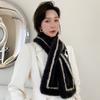 Winter New Mink Fur Woven Scarf Women Fashion Fur Neck Warmer Genuine Mink Fur Scarf Shawl Fashion Thick Warm Fur collar Scarves