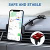 Uchwyt na telefon uniwersalny 4,7-6,7 cala uchwyt na telefon komórkowy akcesoria samochodowe uchwyt na telefon na deskę rozdzielczą wielofunkcyjny