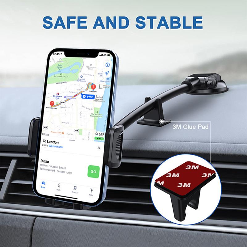 Uchwyt na telefon uniwersalny 4,7-6,7 cala uchwyt na telefon komórkowy akcesoria samochodowe uchwyt na telefon na deskę rozdzielczą wielofunkcyjny