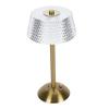 Dimmable Crystal Table Lamp 3 Color Changing Touch Control LED Rechargeable Desk Lamp for Bedroom