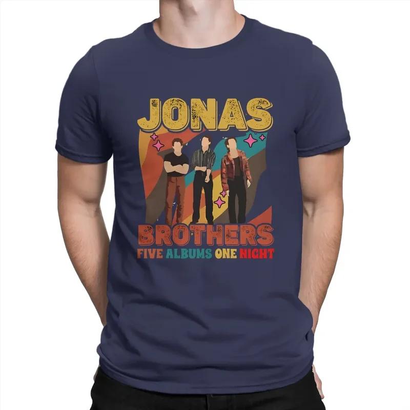 Y2K Men'S Tour 2023 T J-Jonas Brothers Band Cotton Tops Funny Short Sleeve O Neck Tees Original T-Shirt
