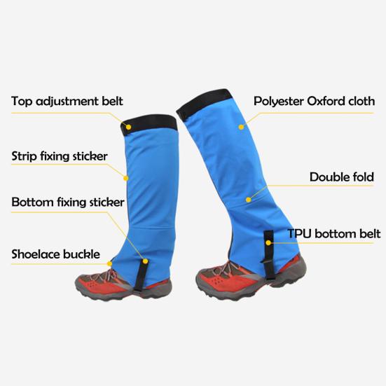 1 Par Utendørs Ben Gamasjer Justerbar Vanntett Menn Kvinner Vandring Klatring Snø Ski Jakt Snake Guard Snøstøvel Sko Gaiter Leg Protector Cover