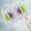 8Pcs/Set Interproximal Brush Remove Teeth Residue Multifunctional PP Hippocampus-shaped Dental Floss Brush for Household