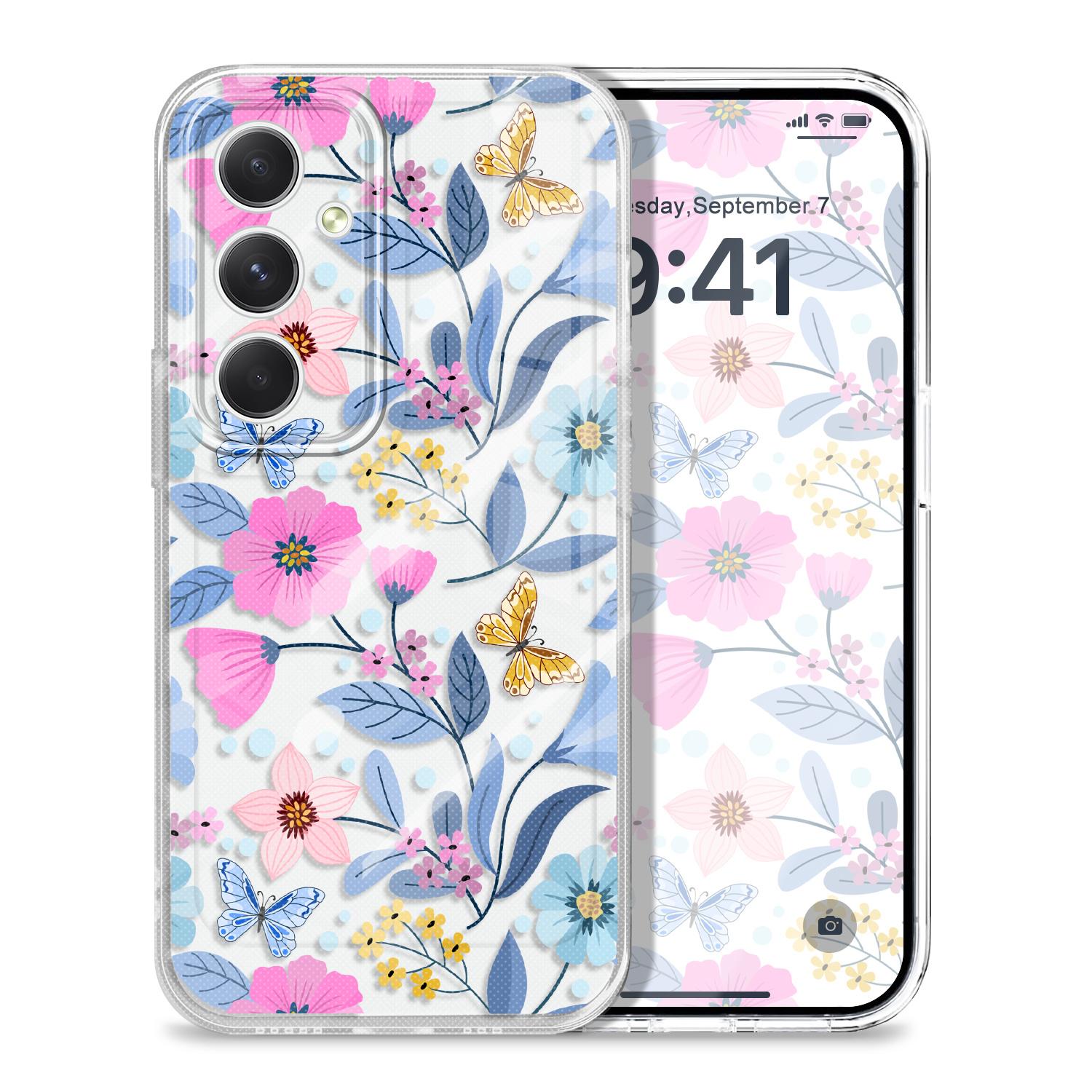 

Vitality Flower Transparent Phone Case For Samsung Galaxy A73 A72 A54 A53 A52 A34 A33 A24 A23 A14 A13 A12 A04S A03 TPU Cover Samsung A52