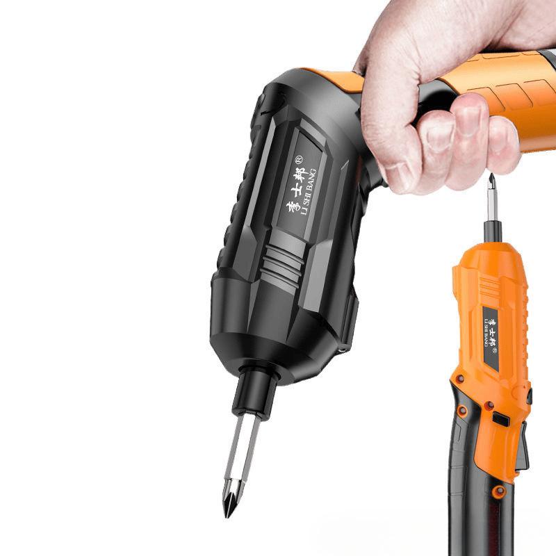 Rechargeable Multifunctional Mini Electric Screwdriver Gun - Household Lithium Hand Drill Tool