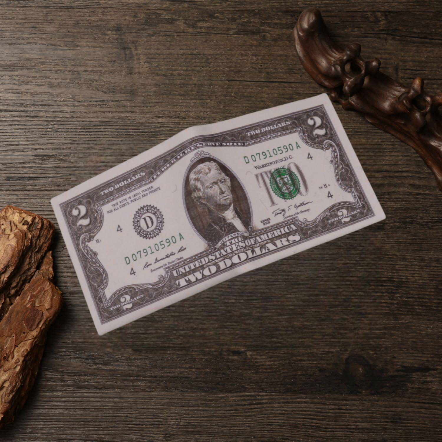 

Унісекс короткий гаманець з креативними валютними візерунками різних країн