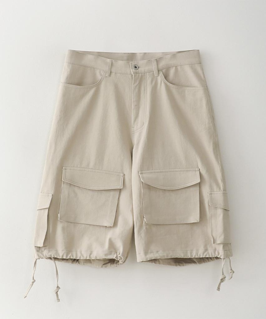 Beullusseonpeullawo Utility Washed Cargo Bermuda Pants