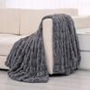 Cozyglam Soft Fluffy Plush Blanket for Bed, Bedspread Gray