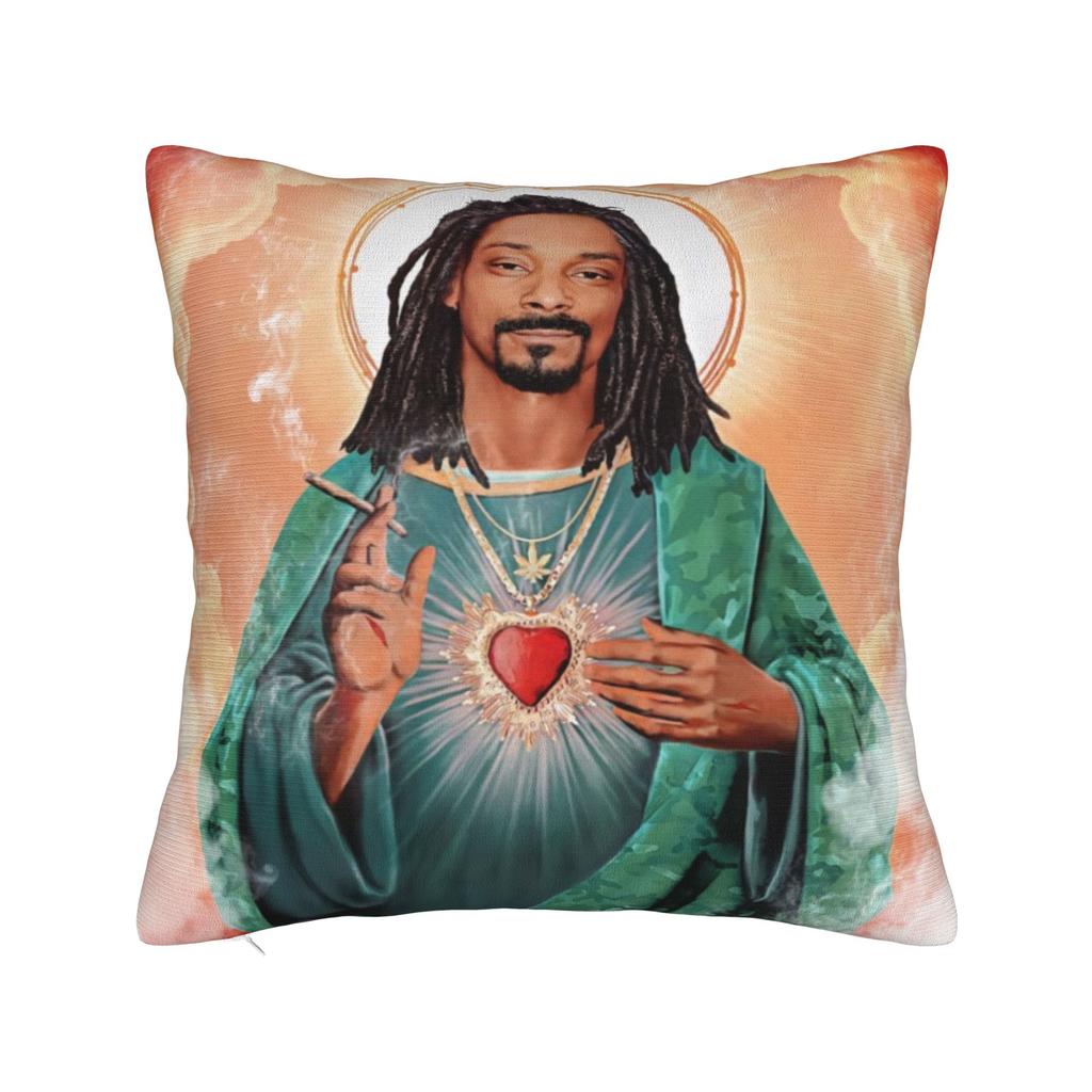Snoop Doggs Funny Hip Hop Rapper Printing Pillowcase Cushion Cover Pillow Covers New Style Home Decorations Square Multi Size