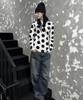 Tansanmageunesyum Dot Pattern Long Sleeve (White/Black)