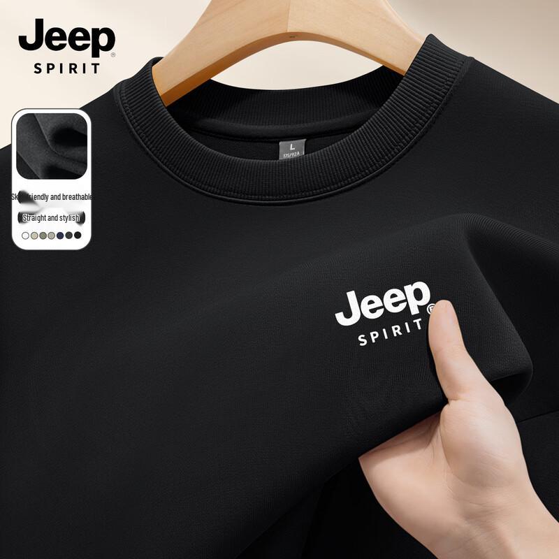 JEEP SPIRIT Men's 2025 Heavyweight Crewneck Sweatshirt