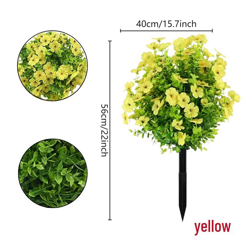 Eucalyptus Violet Potted Flower Arrangement for Garden and Home Decor