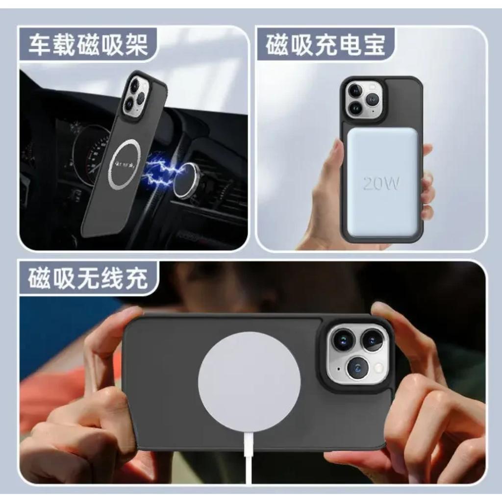 For Magnetic On Car Holder Charge Case For Xiaomi 14T 14 13 13T Poco F6 F5 M6 X6 Pro Case Shockproof PC Hard Cover For Mi14T Pro