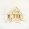 Children'S Wooden Doll Room Scene Ornament Night Light Play House Collage Villa Doll House Model Educational Toy