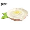 Small Hand Grinder Ceramic Garlic Grater Plate, with Leaf Handle Design, Manual Kitchen Mincer Easy Cleaning Grinding Tool, for Ginger And Lemon