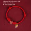 Chinese Style Pet Collar Adjustable Braided Red Rope, Suitable for Cats and Dogs Pet Collar, Neck Accessories for Cats and Dogs