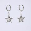 Stainless Steel Five-Pointed Star Earrings