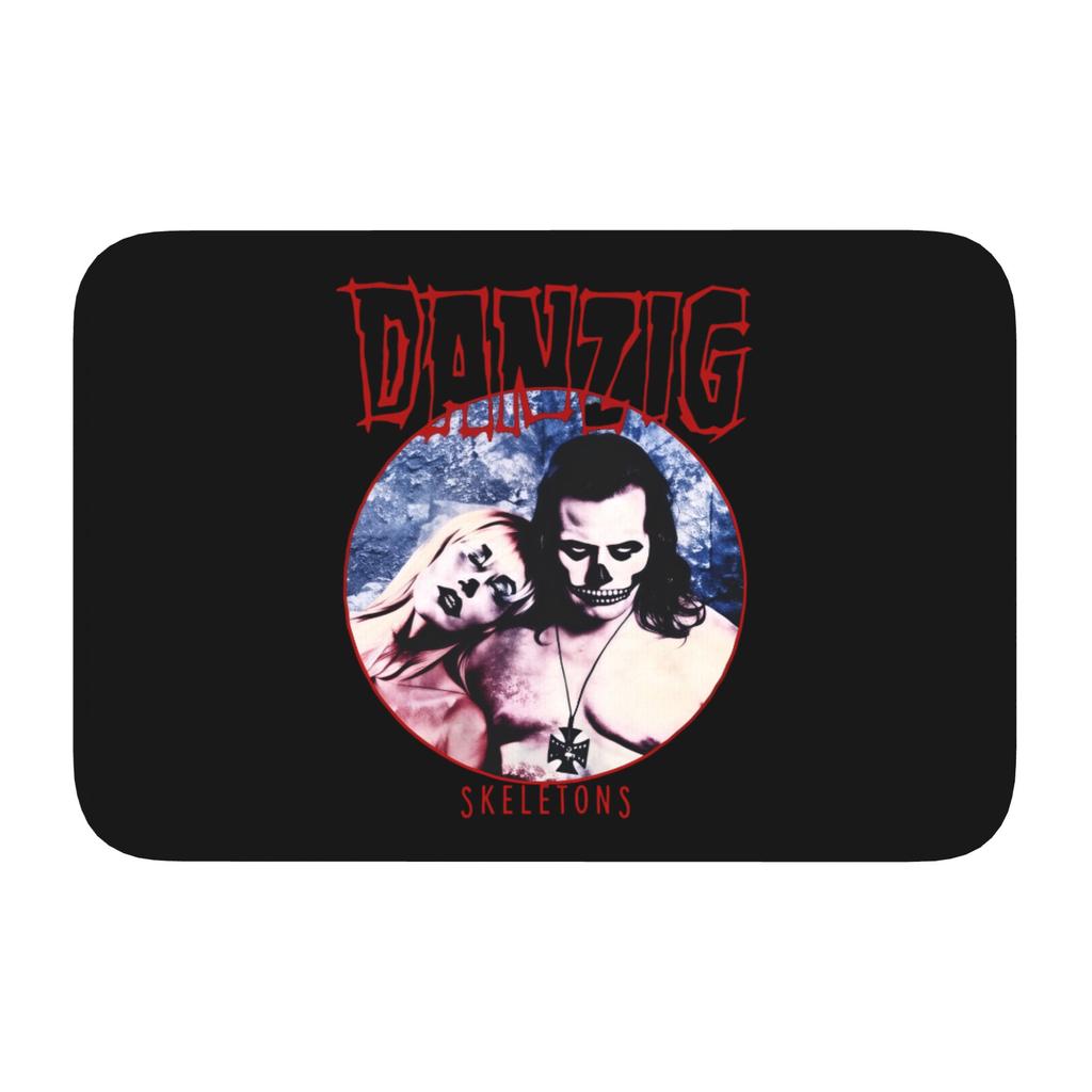 Danzig Heavy Metal Rock Band Gothic Fußmatte Rutschfeste Badezimmer Küchenmatte Toilettenboden Eingangsteppich Teppich