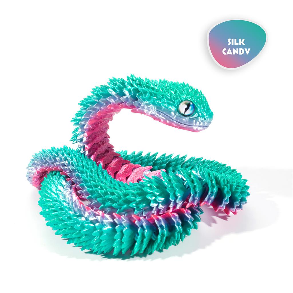 3D Printed Animals Snake Toys Magic 3D Printed Animals Flexible Snake Fidget Toy Desktop Pet Articulated Snake Collectibles