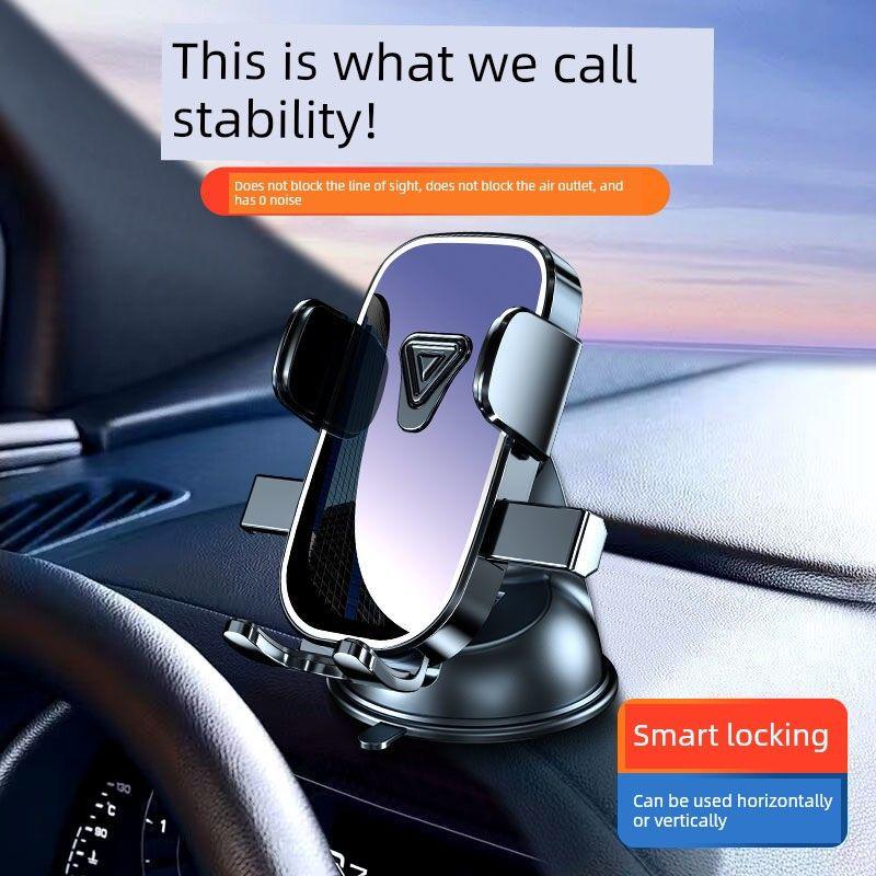 New Model Mobile Phone Car Mount, Suction Cup Type Dashboard Car Navigation Holder with Strong Suction and Printed Logo