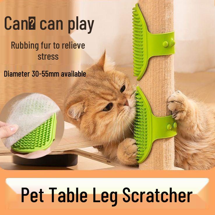 Silikon-Katzen-Massage- und Kratzbrett mit Haarentfernung und Gartendekoration