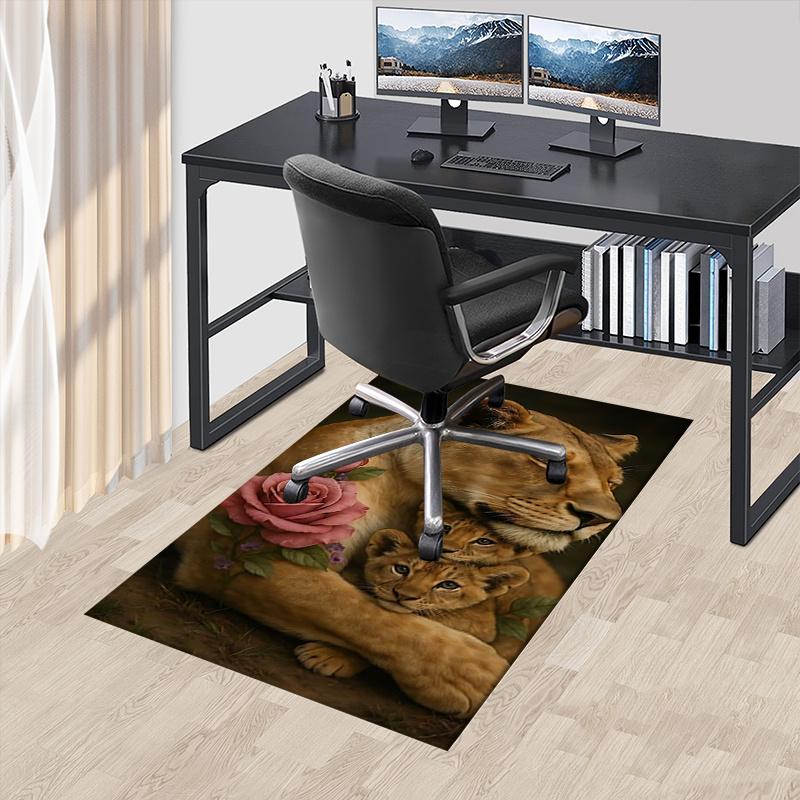 

Comfortable Cat Family Chair Mat - Office Carpet for Home Decor, Suitable for Bedroom, Living Room, and Various Rooms as a Gift0124A 60cm by 90cm