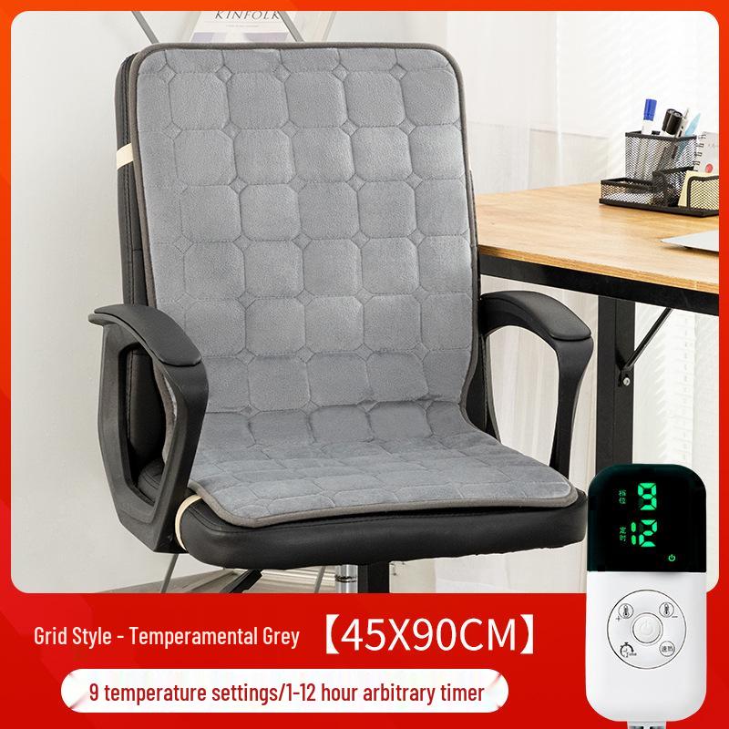 Integrated Heated Seat & Backrest Cushion for Office Chairs - Perfect for Autumn & Winter