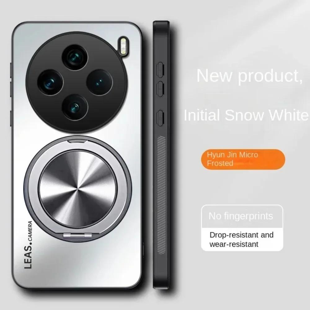 Husă Magnetică pentru VIVO X200 Ultra Mată Rezistentă la Șocuri cu Suport Inel Rotativ 360° pentru VIVO X200s X100 Ultra X100s X200Pro Mini