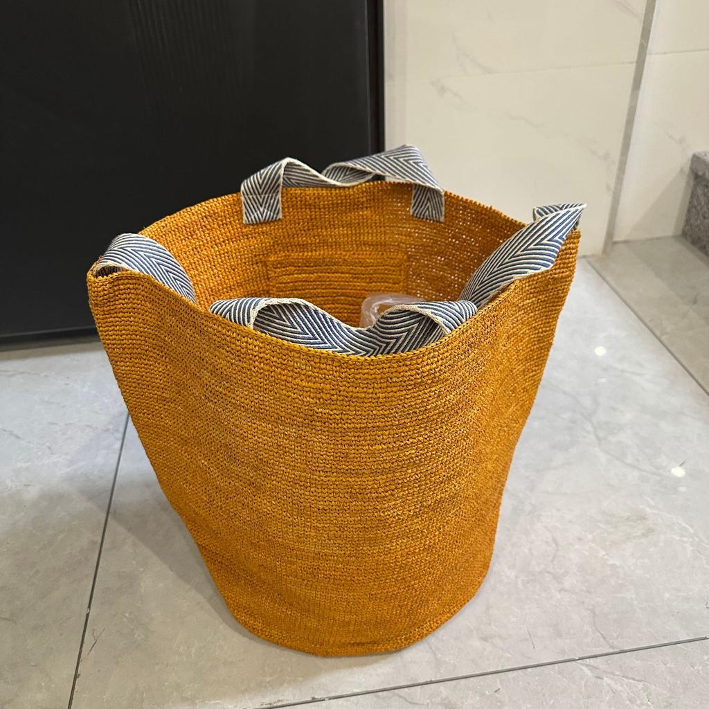 Summer Raffia Straw Bag Large Capacity Woven Beach Bags for Women Handbag Bohemian Rattan Tote Shoulder Bag Travel Basket Bags