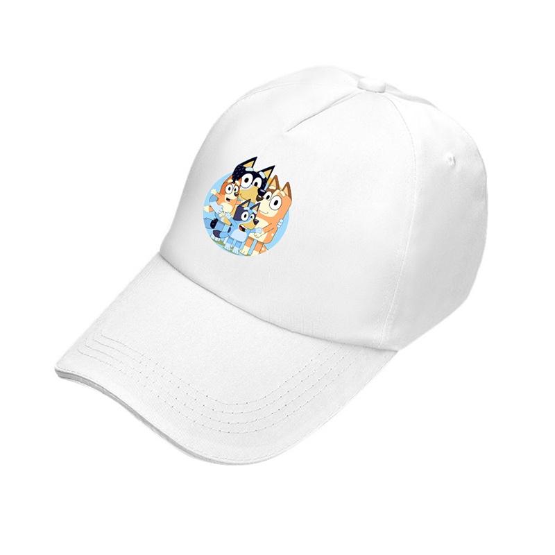 

Bluey Three-color Duck Tongue Hat Cartoon Cute Sun Block Cap For Outdoor Activities White B