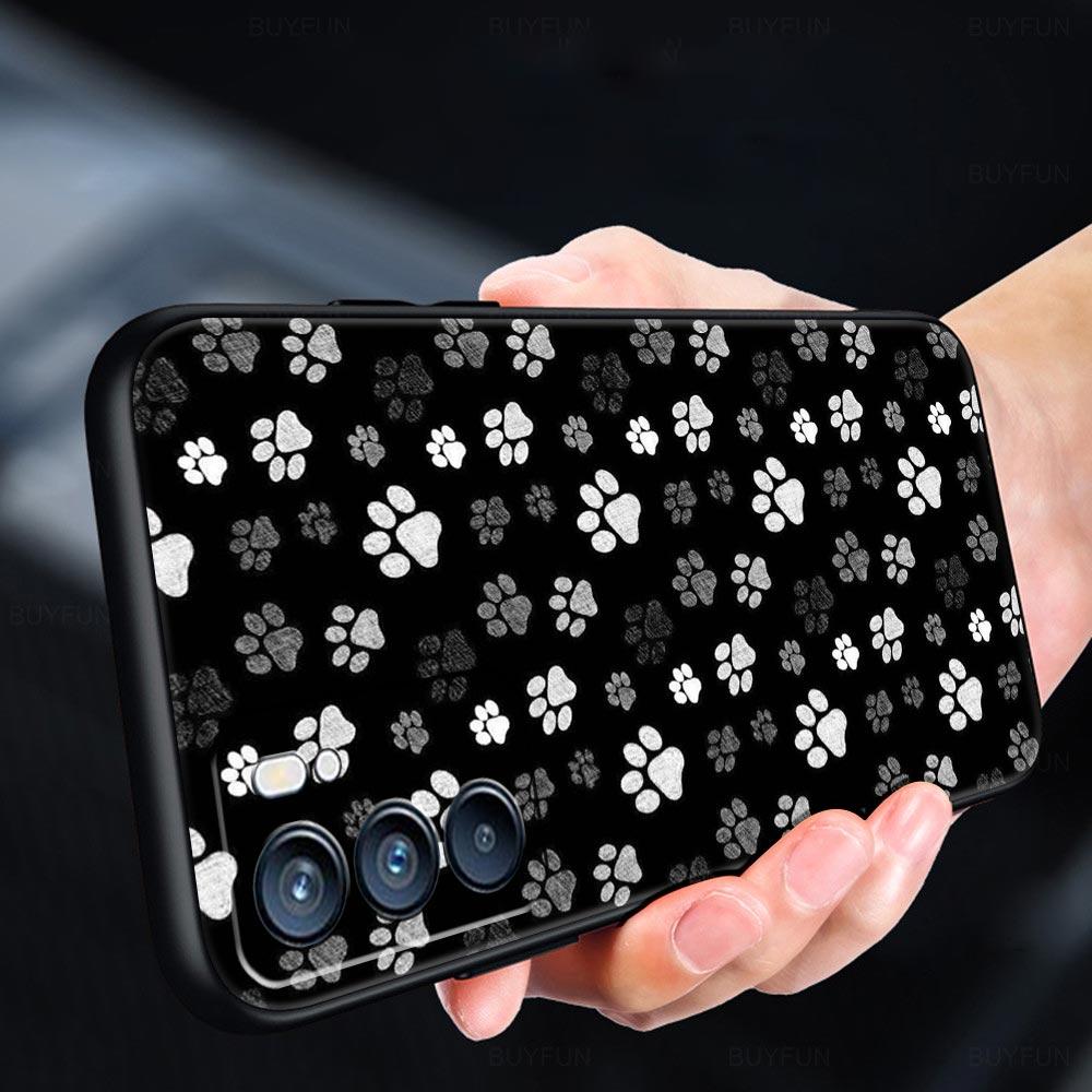 Phone Case For Oppo Reno13 Reno12 Reno11 F Reno10 Pro A54 A53 A95 A76 A74 A57 A98 A80 A79 5G A78 4G Cover Dog Paw