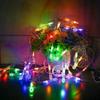 Battery Powered LED Fairy String Lights Raindrop Style Outdoor Waterproof for Christmas Wedding Party Holiday Garden Patio Decorative Lighting