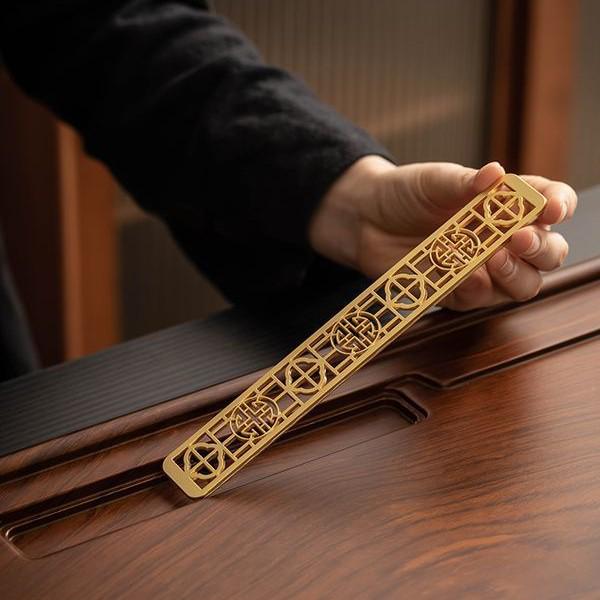 Solid Wood Tea Tray for Gongfu Tea with Drainage System