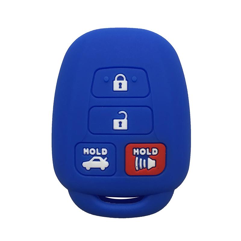 Silica Gel Car Key Cover Case For Toyota Camry Rav4 Corolla Tacoma Vios Prius C Highlander Accessories Key Cover