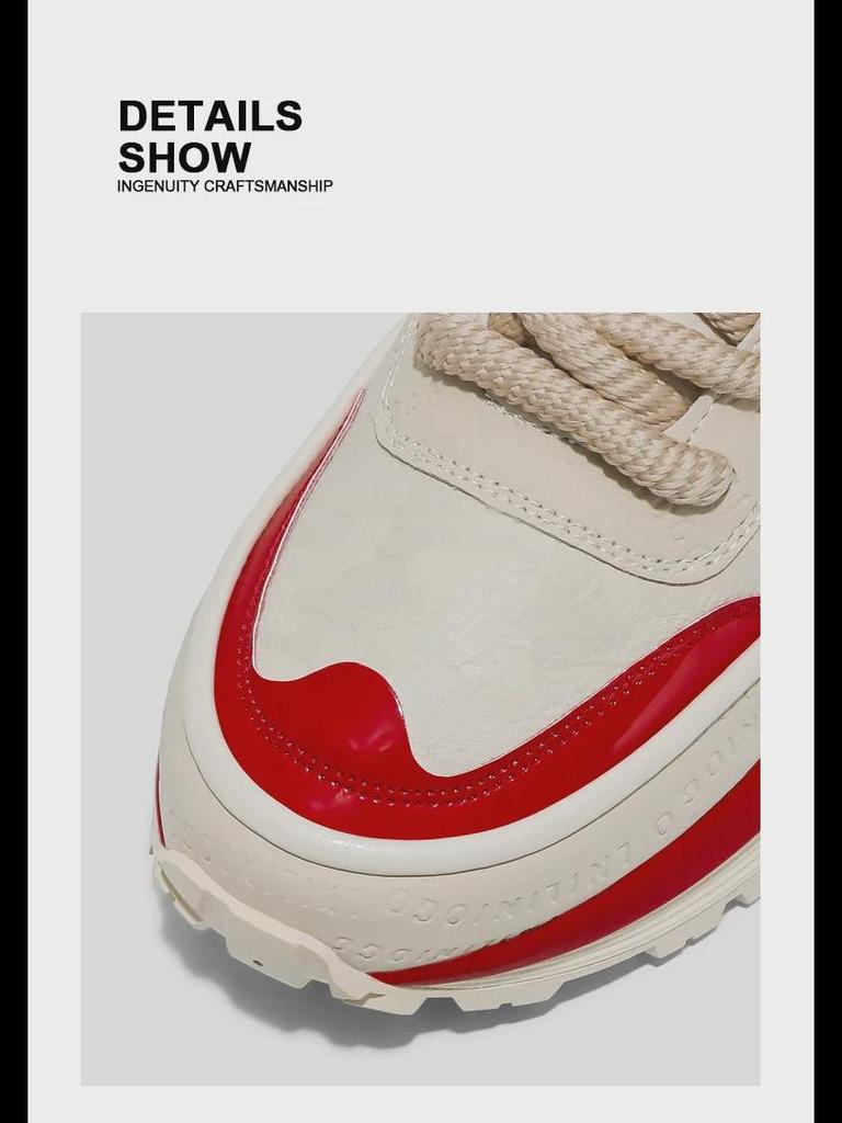 Trendy Herbst/Winter Chunky Sneaker für Herren: Sport- und Freizeitschuhe mit erhöhter Sohle im Forrest-Gump-Stil