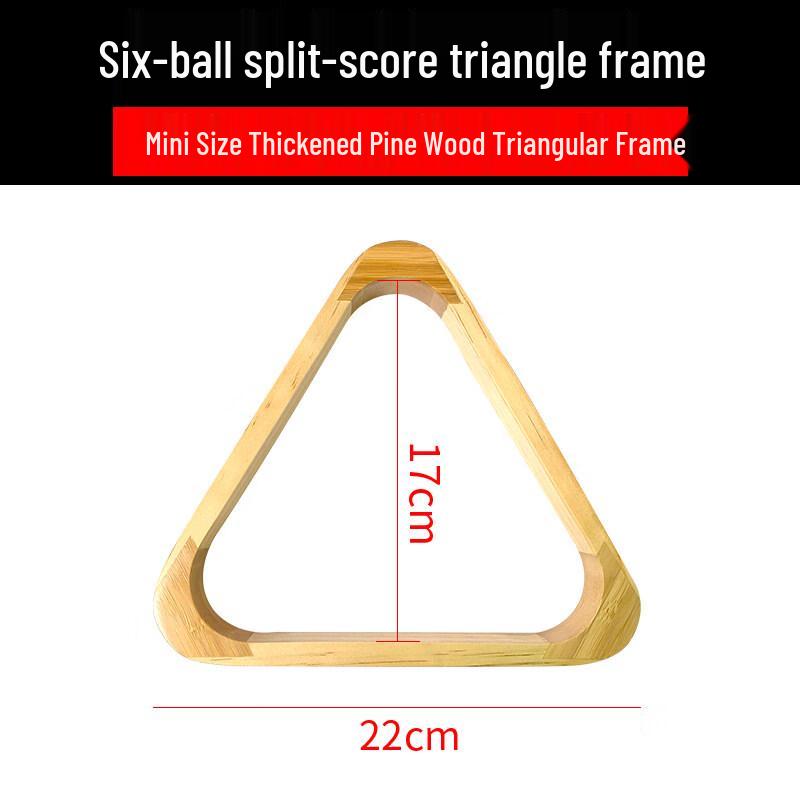 Thickened 6-Ball Billiard Triangle Rack